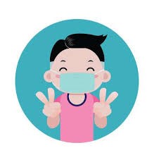 cartoon wearing a mask 